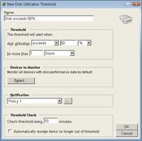 Alert Center Threshold Configuation