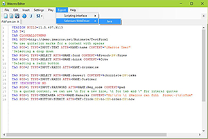 Selenium WebDriver export