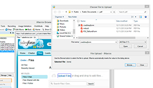 Automating a file upload