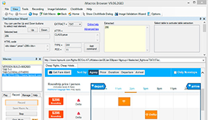 Configure iMacros to extract text